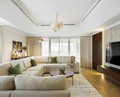 L shaped corner TV unit designs