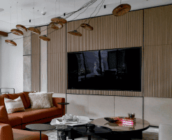 simple modern TV wall design