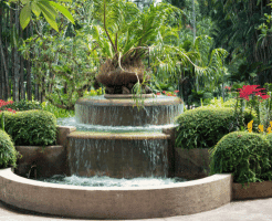 floral fountain ideas home