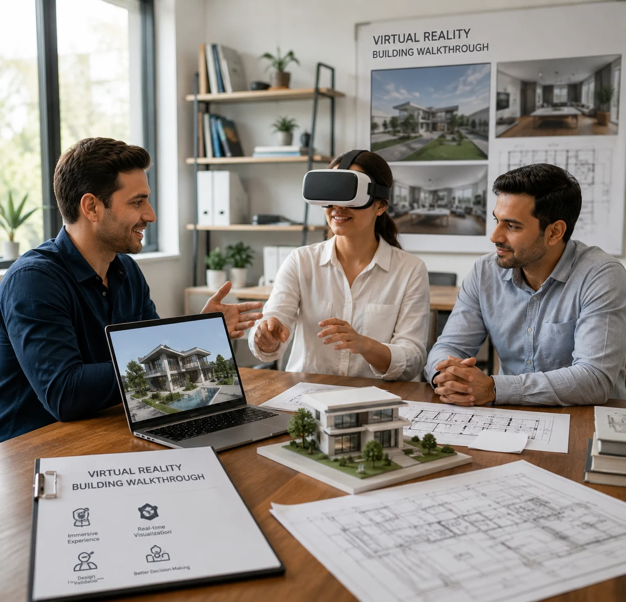 Virtual walkthrough visualization